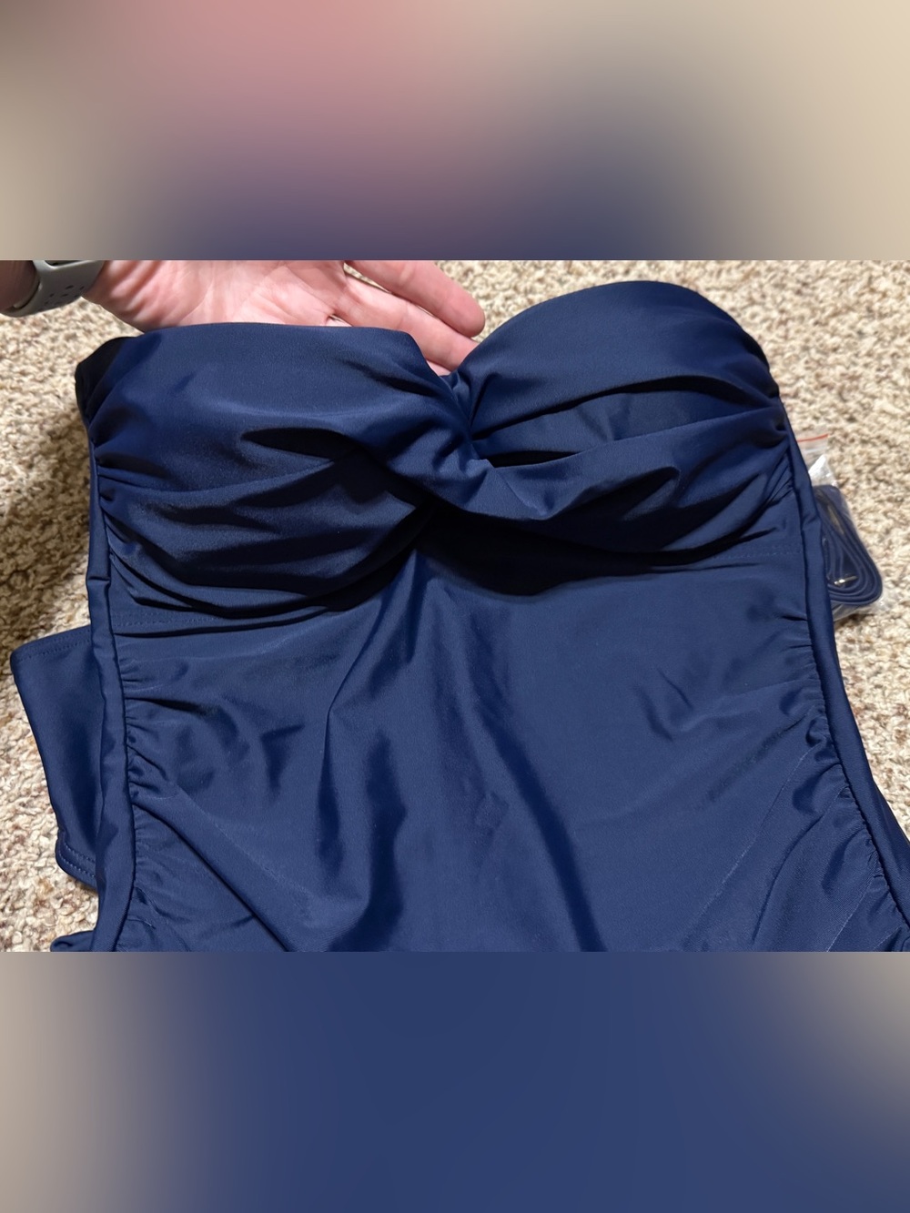 Navy Blue Women's Tankini Set Womens Size S NWT - Picture 9 of 9